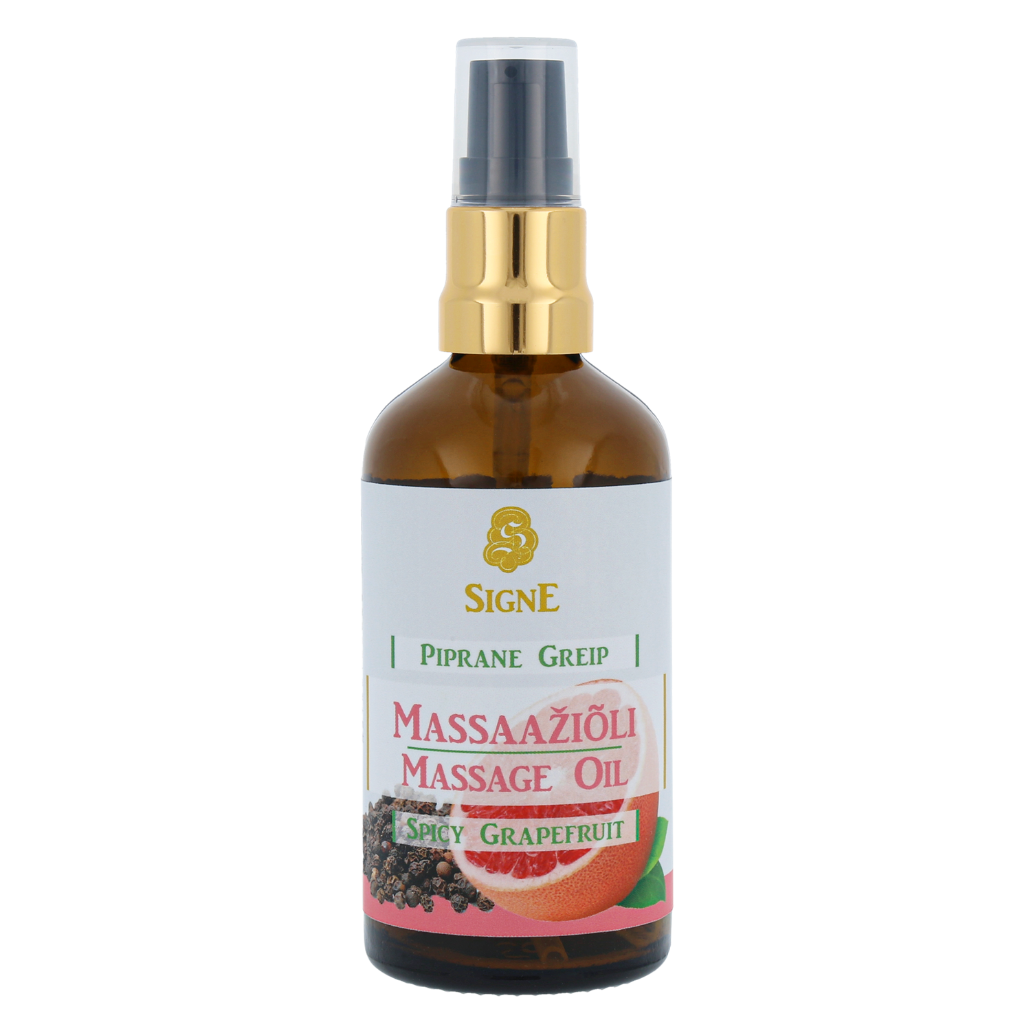 Spicy Grapefruit - Toning Massage Oil - Signe Seebid OÜ