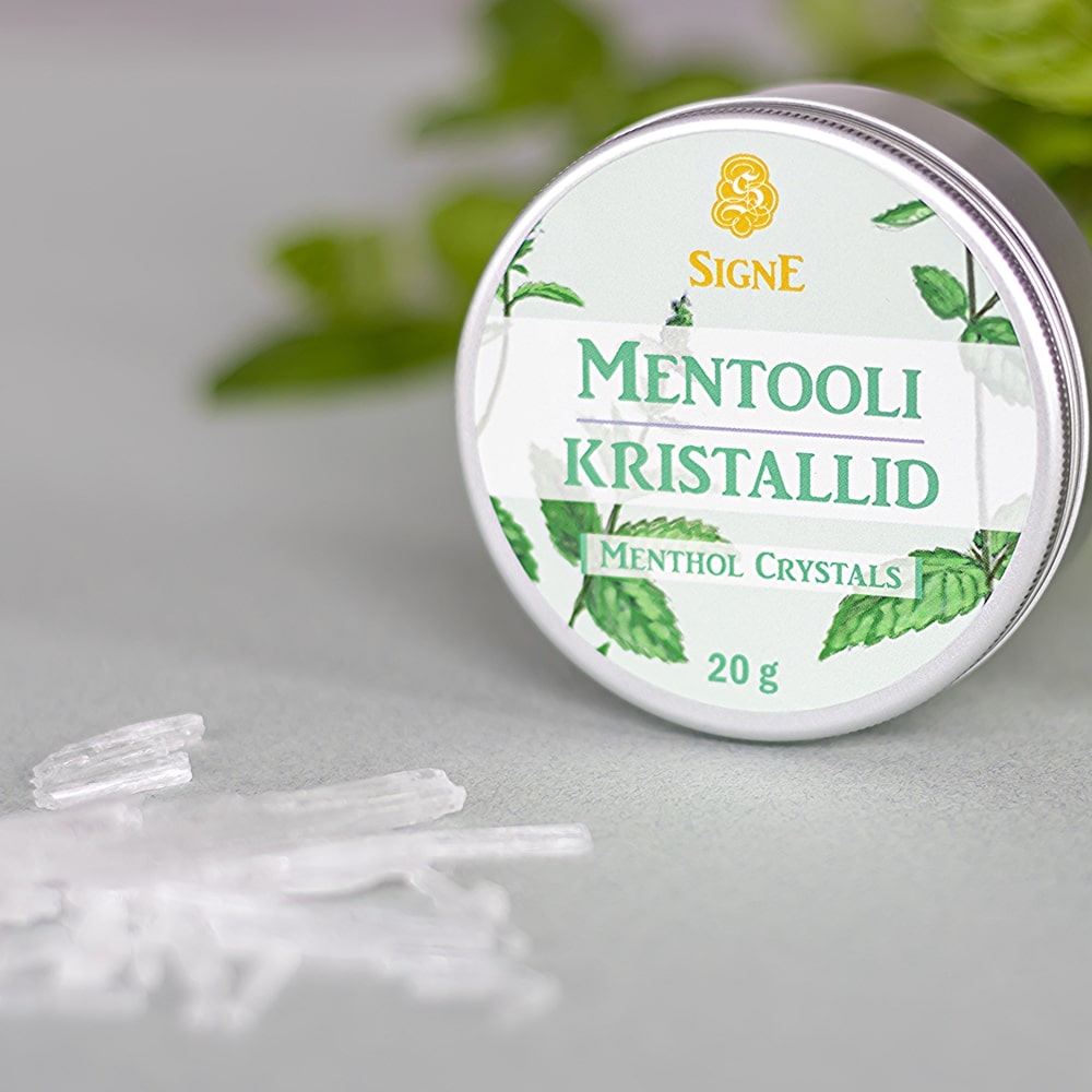 mentoolikristallid veeb ruut